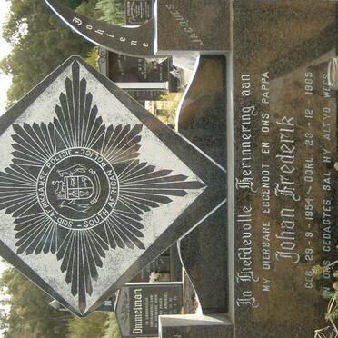 VENTER Johan Frederik, d? 1954-1985