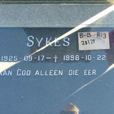 ? Sykes 1925-1998