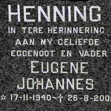 HENNING Eugene Johannes 1940-2001