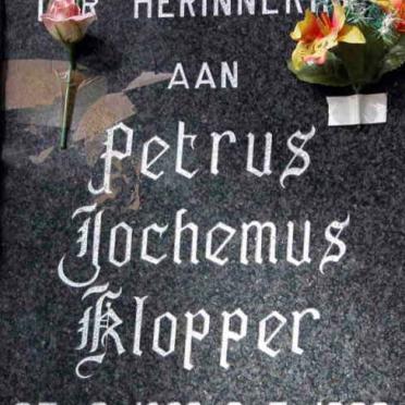 KLOPPER Petrus Jochemus 1936-1989