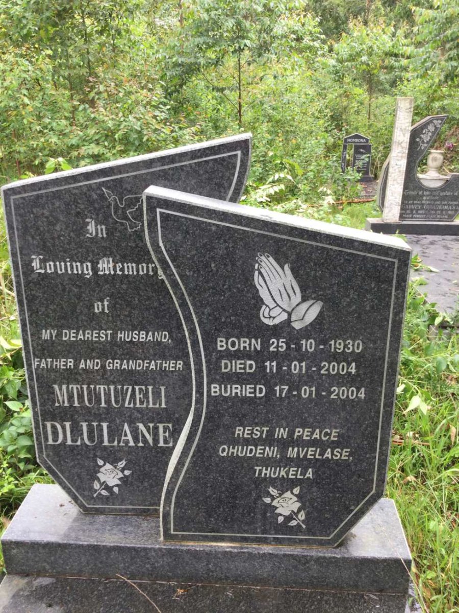 DLULANE Mtutuzeli 1930-2004