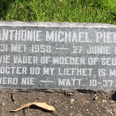 PIENAAR Anthonie Michael 1958-1958