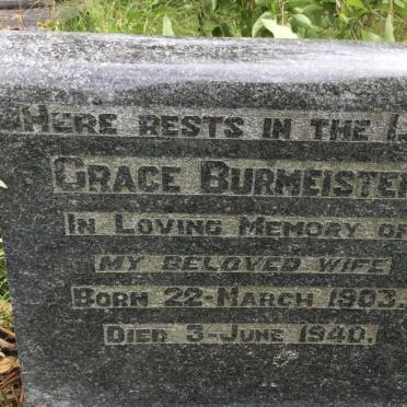 BURMEISTER Grace 1903-1940