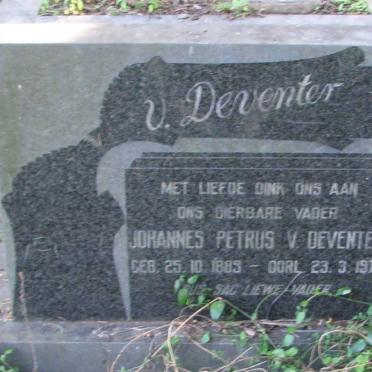 DEVENTER Johannes Petrus, van 1889-1971