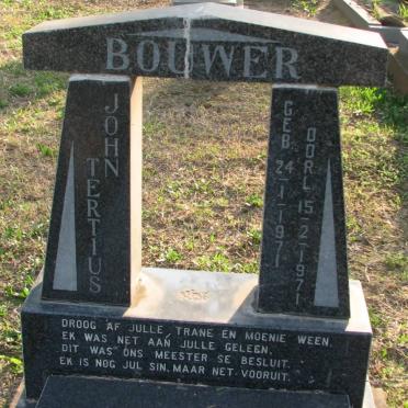 BOUWER John Tertius 1971-1971