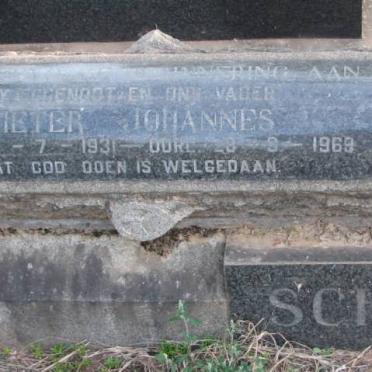 SCHEEPERS Pieter Johannes 1931-1969