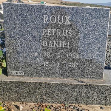 ROUX Petrus Daniel 1953-1987