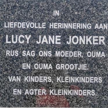 JONKER Gabriel Johannes 1925-1990 &amp; Lucy Jane 1928-2021