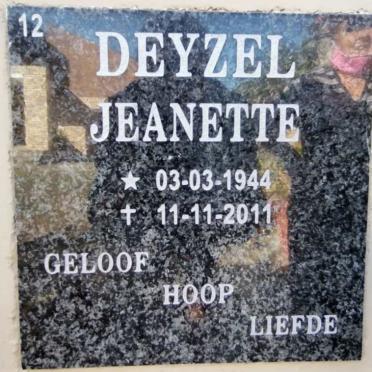 DEYZEL Jeanette 1944-2011