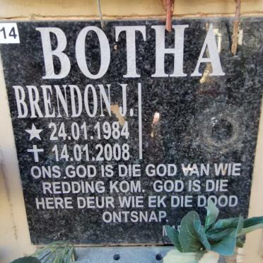 BOTHA Brendon J. 1984-2008