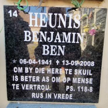 HEUNIS Benjamin 1941-2008