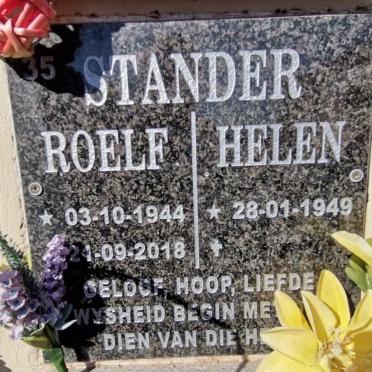 STANDER Roelf 1944-2018 &amp; Helen 1949-