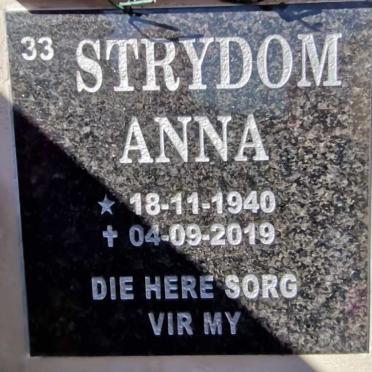 STRYDOM Anna 1940-2019