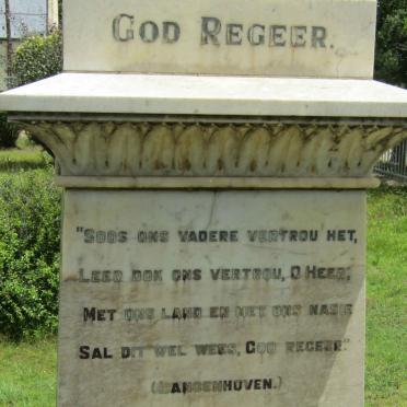Anglo Boereoorlog Gedenksteen / Anglo Boer War Memorial 1899-1902