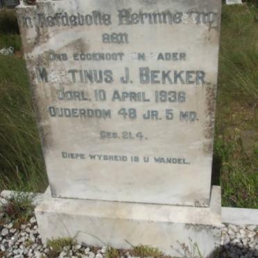 BEKKER Marthinus J. -1936