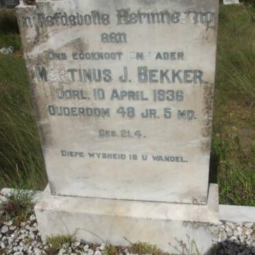 BEKKER Marthinus J. -1936