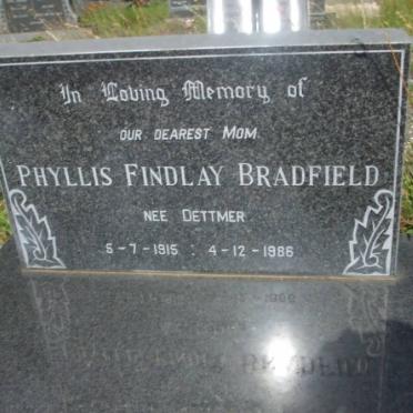 BRADFIELD Phyllis Findlay nee DETTMER 1915-1986