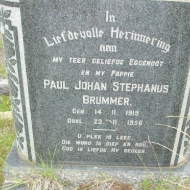 BRUMMER Paul Johan Stephanus 1919-1956