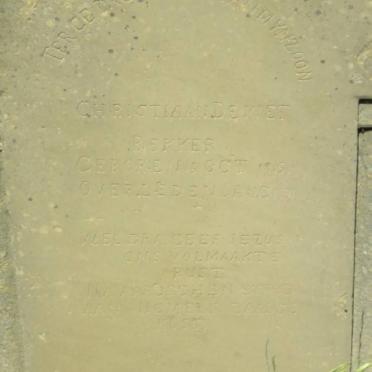 BEKKER Christiaan De Wet 1915-1931