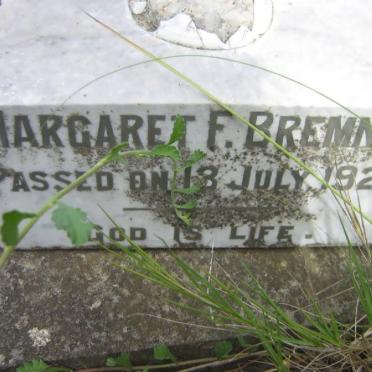 BREMNER Margaret F. -1927