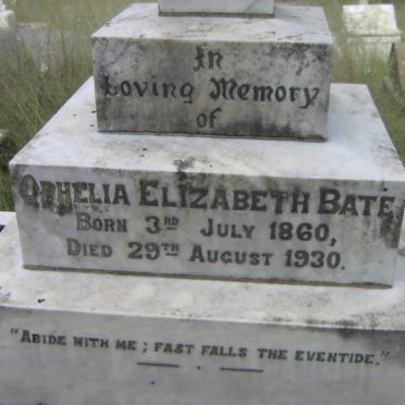 BATE Ophelia Elizabeth 1860-1930