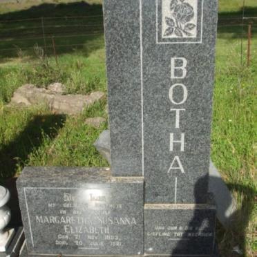 BOTHA Margaretha Susanna Elizabeth 1903-1961