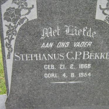 BEKKER Stephanus C.P. 1868-1954