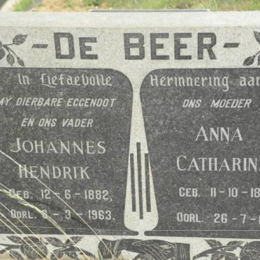 BEER Johannes Hendrik, de 1882-1963 &amp; Anna Catharina 1892-1992