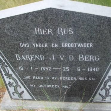 BERG Barend J., v.d. 1852-1940 &amp; Jacoba J.P. VORSTER 1863-1945