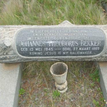 BEKKER Johannes Theodorus 1945-1965