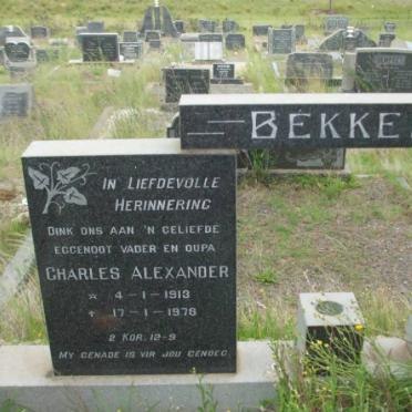 BEKKER Charles Alexander 1913-1978