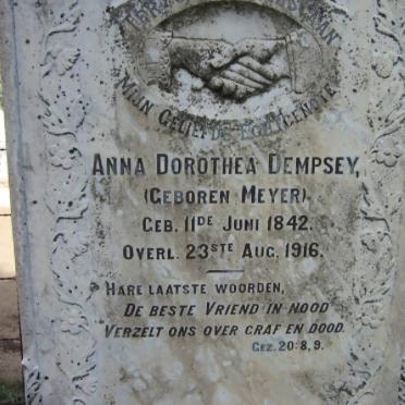 DEMPSEY Anna Dorothea nee MEYER 1842-1916