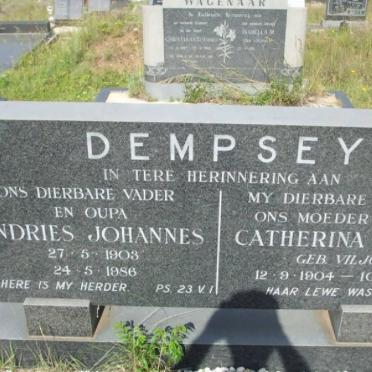 DEMPSEY Andries Johannes 1903-1986 &amp; Catherina Cecilia VILJOEN 1904-1973