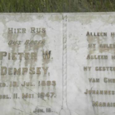 DEMPSEY Pieter W 1893-1947