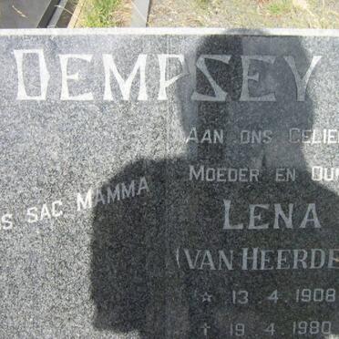 DEMPSEY Lena nee VAN HEERDEN 1908-1980
