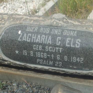 ELS Zacharia C. nee SCOTT 1868-1942