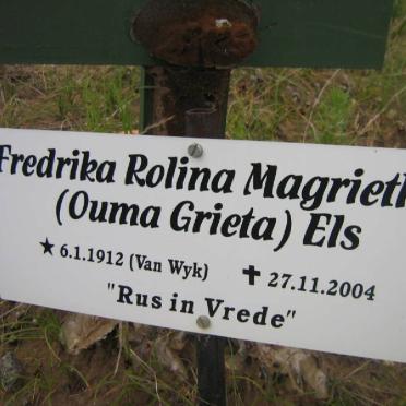 ELS Fredrika Rolina Magrietha nee VAN WYK 1912-2004