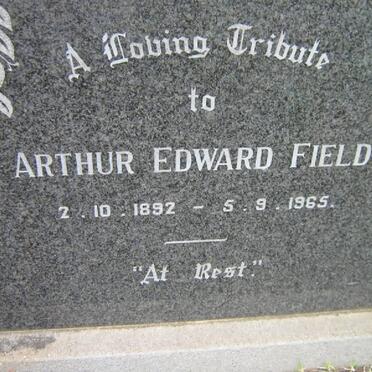 FIELD Arthur Edward 1892-1965