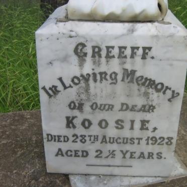 GREEFF Koosie -1928