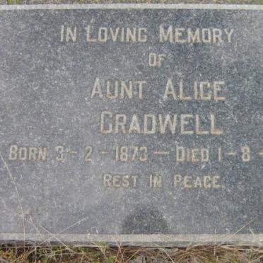 GRADWELL Alice 1873-1958