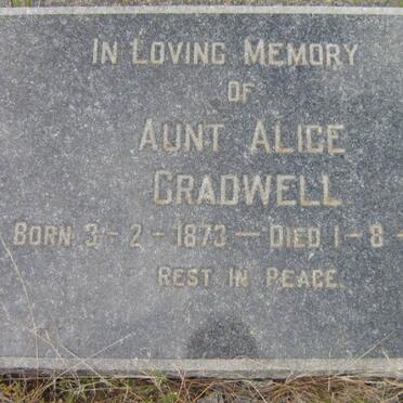 GRADWELL Alice 1873-1958
