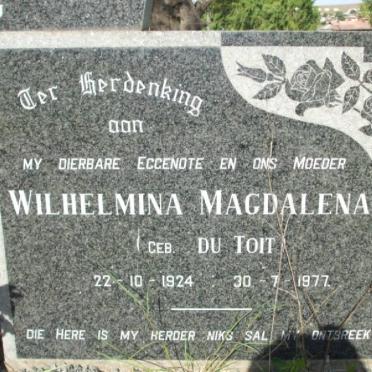 GREYLING Michiel J. 1924-1998 &amp; Wilhelmina Magdalena DU TOIT 1924-1977
