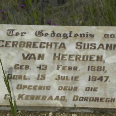 HEERDEN Gerbrechta Susanna, van 1881-1947