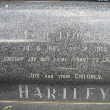 HARTLEY Lyric Leonard 1909-1969