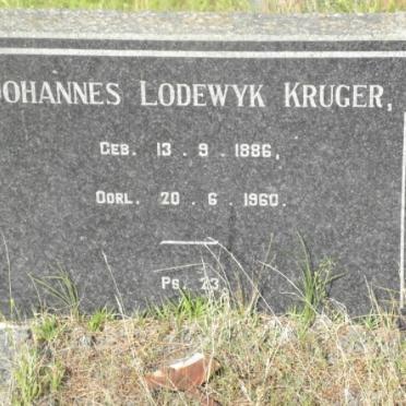 KRUGER Johannes Lodewyk 1886-1960
