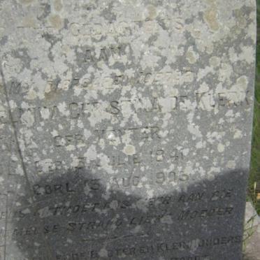 KLERK Wilhelmina Christina, de nee VENTER 1841-1903