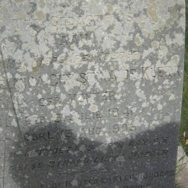 KLERK Wilhelmina Christina, de nee VENTER 1841-1903