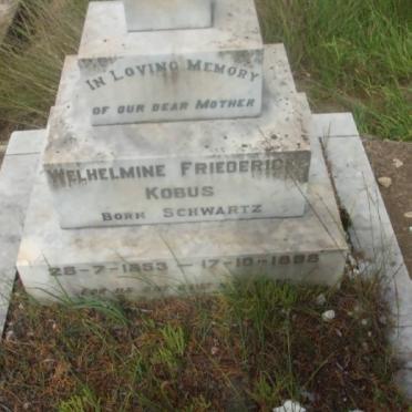 KOBUS Welhelmine Friedericke nee SCHWARTZ 1853-1898