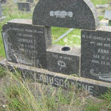 LABUSCHAGNE Coenraad C. 1885-1955 &amp; Anna S. 1889-1960