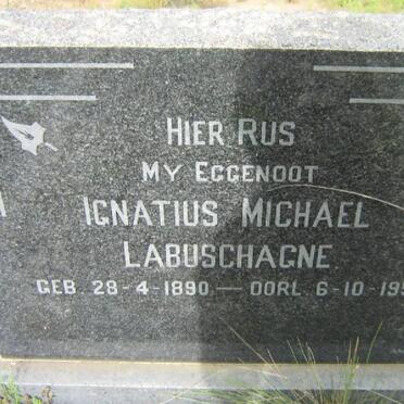 LABUSCHAGNE Ignatius Michael 1890-1954